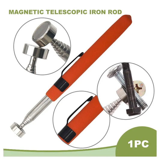 8 Pound Magnetic Retractable Pickup Orange